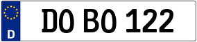 Trailer License Plate